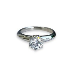 0.68 ct. Platinum Tiffany Ring 4.5 US