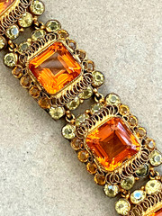 Exceptional Vintage Hobe Rhinestone Bracelet