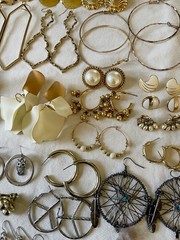Huge 251 pairs Earrings Pierced Mixed Stud Dangle Chandelier Hoop