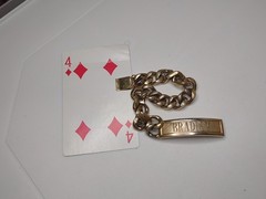 8.25 Inch Vintage Speidel Bradley ID Heavy Chain Bracelet