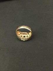 Ladies Vintage 925 Sterling Silver Gold-Tone Multi-Stone Ring – Size 10