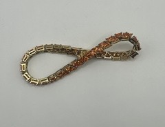 Ross-Simons Suzanne Somers Collection 925 Gold Vermeil Orange Trilliant Bracelet