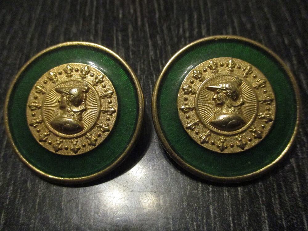 VTG Winged God Hermes Mercury Enamel Gold Tone Statement Couture Post Earrings