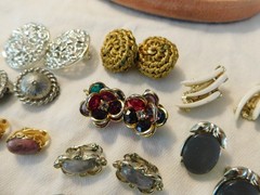 Vintage Earrings Large Lot WEISS CORO COVENTRY MONET Rhinestones 16 Pairs