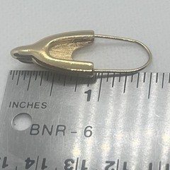 VTG Monet Charm Holder Wishbone Pendant Gold Tone 1.5”x 5/8”A