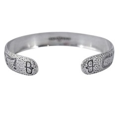Vintage Sterling Silver 925 Wohelo Campfire Girls Cuff Bracelet | 8″