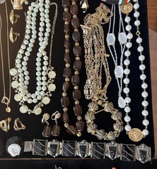 80 Vintage lot jewelry unbranded wearable Trifari Monet Coro Avon Italy Marvella