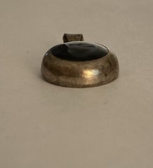 Sterling Silver 925 Setting and Black Gemstone Pendant