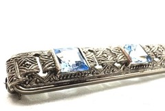 935 Antique Silver Brooch °Art Nouveau° Art Deco Vintage Elegant