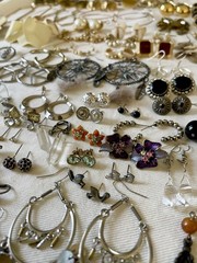 Huge 251 pairs Earrings Pierced Mixed Stud Dangle Chandelier Hoop