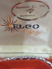 Vintage ELCO Nickel Silver ID Curb Chain Bracelet MCM Engravable NO NAME
