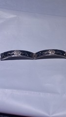 Signed Mexico 925 Aztec Sunstone + abalone inlay art snap clasp 8″ bracelet 18 G
