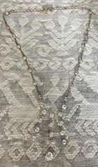 Antique Art Deco Rock Crystal Necklace 17 Inches