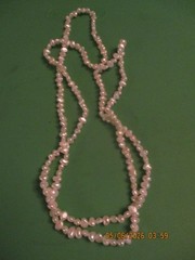 Vintage Seed White Pearl Unisex Necklace (17 1/2 inches)