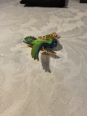 NEW Retired Vintage Joan Rivers Pin Brooch Flights of Fantasy Hummingbird Enamel