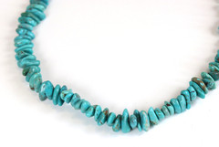 Vintage Turquoise Nugget 16″ Necklace Choker Sterling Silver 51.49 g Southwest