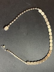 Aurora Borealis Rhinestone Rivière Necklace Mid-20th Century