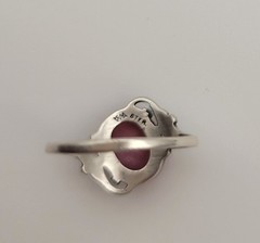 Wheeler Manufacturing Orange Stone Ring Sz 5.25
