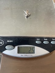 Vintage Sterling Silver Stork Carrying Baby Charm Pendant 2.9g 925 .75 Inch
