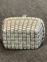 Vtg. FULL NAME HALLMARK BROWN COUNTY BASKET STERLING CHARM NOS RETIRED