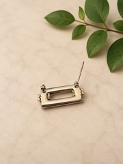 Vintage Yves Saint Laurent YSL Geometric Modernist Brooch Pin NOS w/ Tags
