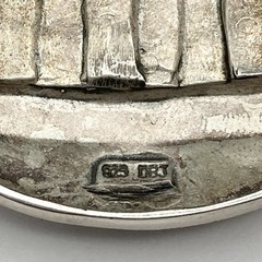 Vintage 925 Sterling Silver DBJ Marcasite New York City Skyline Brooch Pin