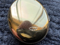 Vintage 12K Gold Filled Hand Etched Oval Locket Pendant Necklace With 20in Chain