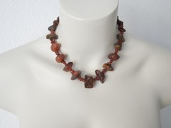 Necklace Chain Raw Baltic Amber Natural Amber 39,3 g/44,5 cm