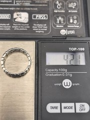 Vintage 925 Sterling Silver Cobblestone Pebble Eternity Band Ring Size 9 4.21g