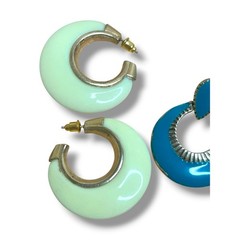 Vintage Pierced Post Earrings Enamel Lucite Various Eras Wearable Condition