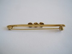 Vintage Gold Plated Brooch Theodor Klotz 2,0 g 5,3 x 0,5 cm