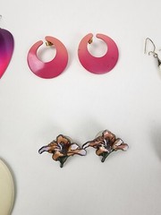 VTG Lot of 6 Pierced Earrings Various Colors and Styles Post Dangle Hook Fashion