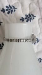 Vintage Bulova Ladies Watch-14K White Gold Cocktail With 8 Lovely Small Diamonds