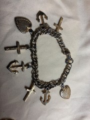 Vintage Lot Gold tone Charm Bracelets