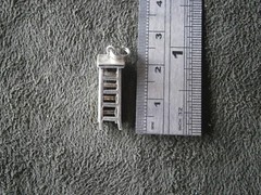 Step Ladder Opens Vintage Sterling Silver Bracelet Charm Pendant 2.0g