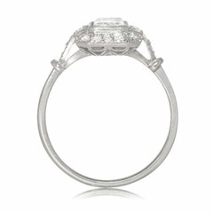 Art Deco Style 2.75Ct Lab-Created Diamond Engagement Ring 14K White Gold Finish