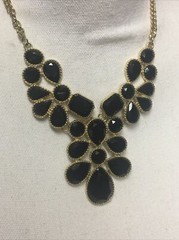 Vintage Bohemian Black & Gold Tone Necklace Fashion Jewelry Women’s Accessories