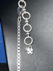 Vtg LUCKY BRAND Silver-tone Multi-strand w/ Yellow Cabonchons Station Necklace