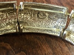 R.J. GRAZIANO STRETCH Jewels Etruscan Style BANGLE GLOBAL DESTINY ~ Nds Restrung