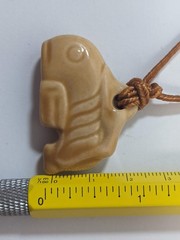 Vintage Free Willy 2 Mystical Whale Pendant Ceramic With Original Cord *READ