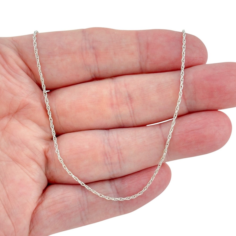 Vintage Sterling Silver 925 Rope Chain Necklace 26″