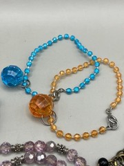 Vintage Lot Of Retro Bracelets Multicolor Bangles Mcm Mod 70s Cookie Lee