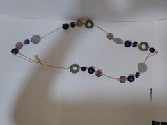 Vintage Artisan Boho Statement Necklace | Handmade Earth Tone Beads & Wood Mix