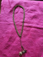 Antique Victorian Gold Filled Book Chain With Etruscan Charms OOAK