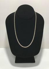 Vintage Sterling Silver 925 Italy Anchor Mariner Link Necklace 18.5~3.20mm