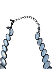Vintage Kiam Family Rock Clear Crystal Hematite Statement Necklace