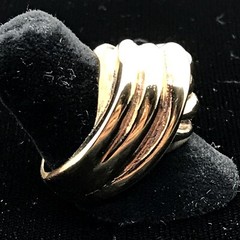 Vintage 18KHGE Gold Plated with Bold Knot Design Ring varied sizes