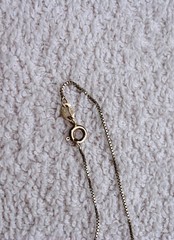 Vintage Box Chain Sterling Silver 925 necklace 18″ 2 grams AGI Italy
