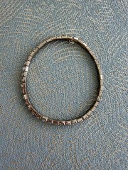Vintage golden tennis stackable Rhinestone sparkling Stretch Bracelet approx 2.7