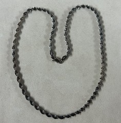 VTG FAS Sterling Silver Twisted Chain Necklace 18”